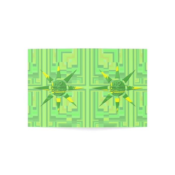 Greeting Cards (1, 10, 30, and 50pcs) - No Man Made Climate Change - Multi Green Geometric BG - Image 248