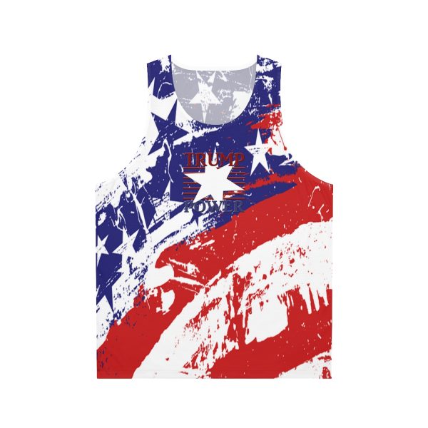 Unisex Tank Top (AOP) - TRUMP POWER - Stars and Stripes - Image 2