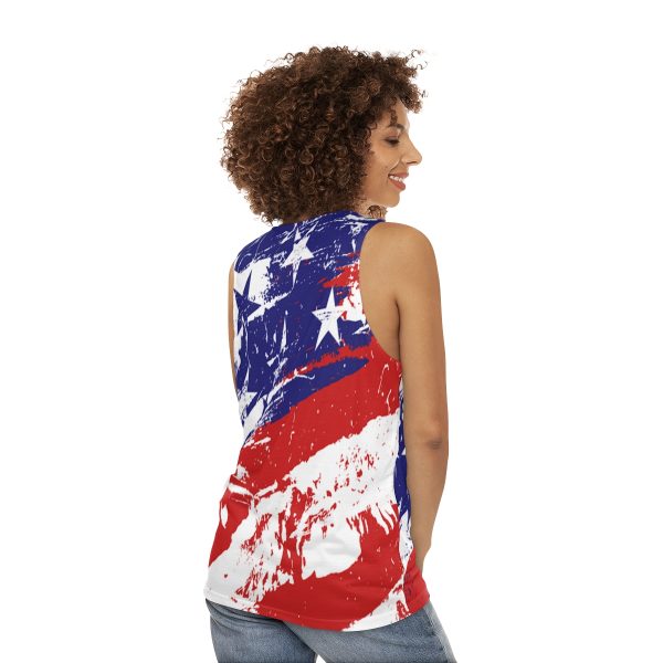 Unisex Tank Top (AOP) - TRUMP POWER - Stars and Stripes - Image 7