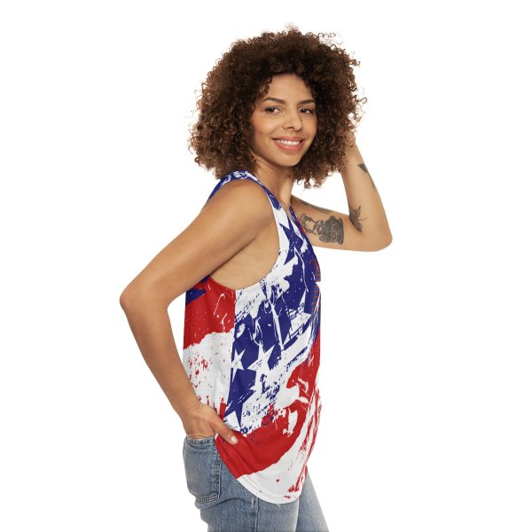 Unisex Tank Top (AOP) - TRUMP POWER - Stars and Stripes - Image 8