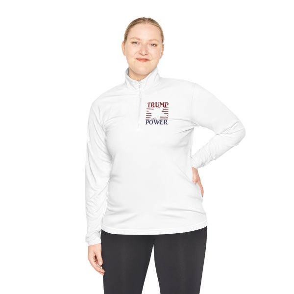 Unisex Quarter-Zip Pullover- TRUMP POWER - Image 7