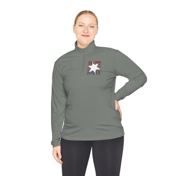 Unisex Quarter-Zip Pullover- TRUMP POWER - Image 19