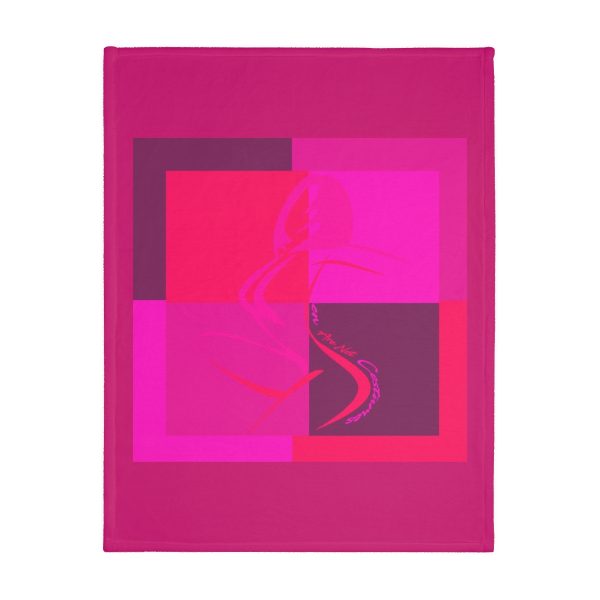 Velveteen Minky Blanket (Two-sided print) - Women Are Not Costumes (Multi Pinks and Purple BG) - Image 7