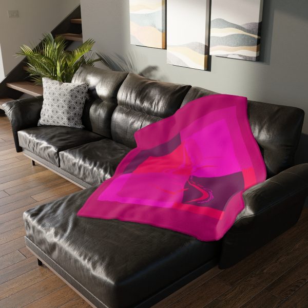 Velveteen Minky Blanket (Two-sided print) - Women Are Not Costumes (Multi Pinks and Purple BG) - Image 15