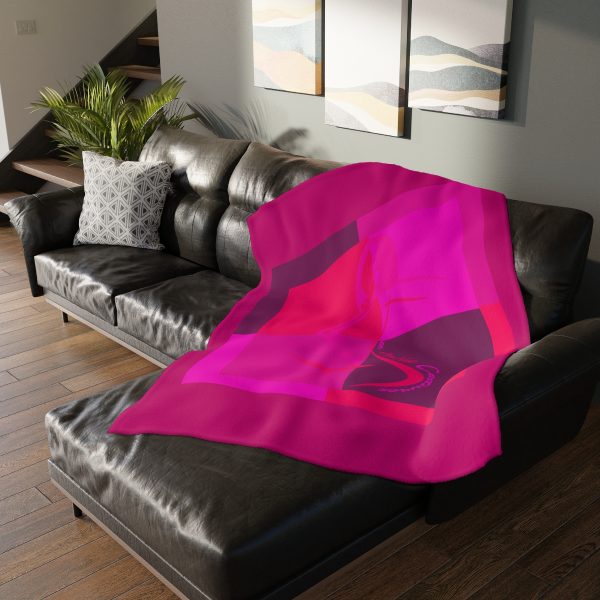 Velveteen Minky Blanket (Two-sided print) - Women Are Not Costumes (Multi Pinks and Purple BG) - Image 5