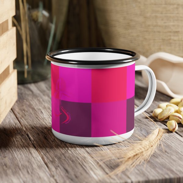 Enamel Camp Cup - Women Are Not Costumes (Multi Pinks and Purple BG)