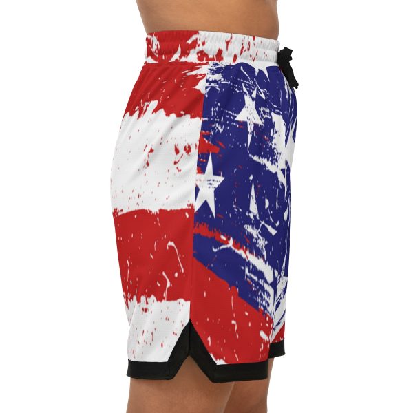 Basketball Rib Shorts (AOP)  - Stars and Stripes - Image 6