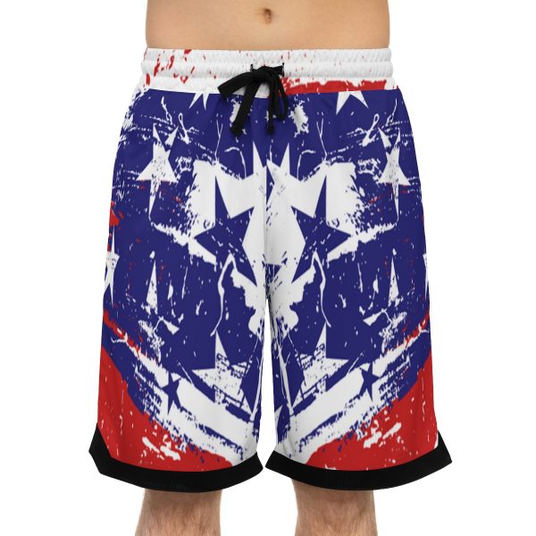 Basketball Rib Shorts (AOP)  - Stars and Stripes - Image 7