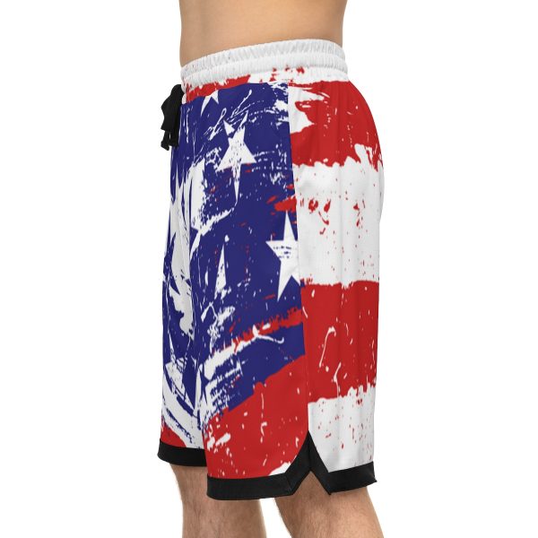 Basketball Rib Shorts (AOP)  - Stars and Stripes - Image 9