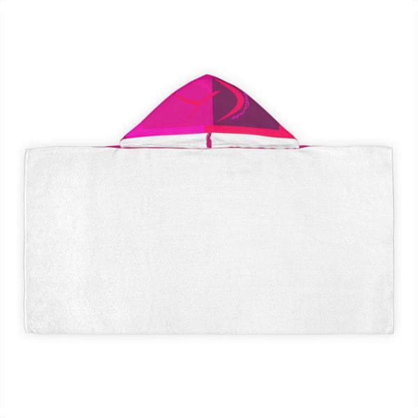 Youth Hooded Towel - Women Are Not Costumes (Multi Pinks and Purple BG) - Image 3