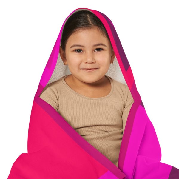 Youth Hooded Towel - Women Are Not Costumes (Multi Pinks and Purple BG) - Image 8