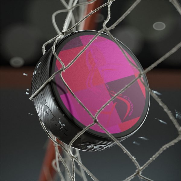 Hockey Puck - Women Are Not Costumes (Multi Pinks and Purple BG) - Image 4