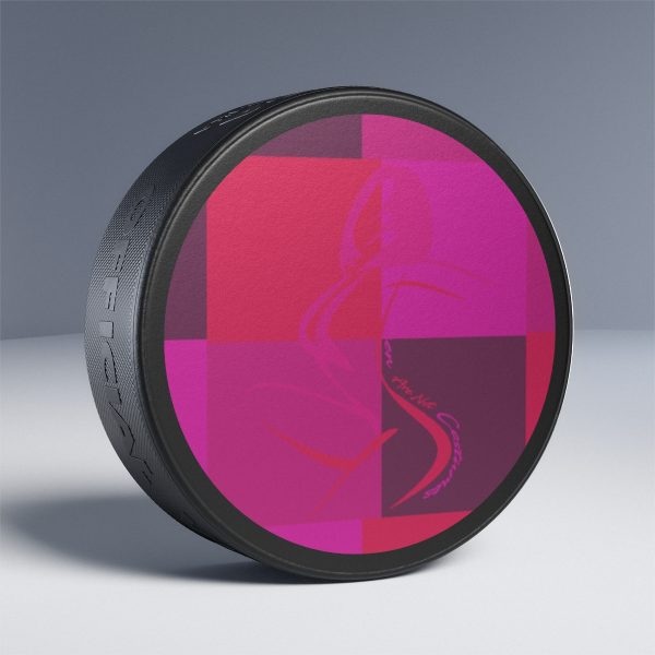 Hockey Puck - Women Are Not Costumes (Multi Pinks and Purple BG)