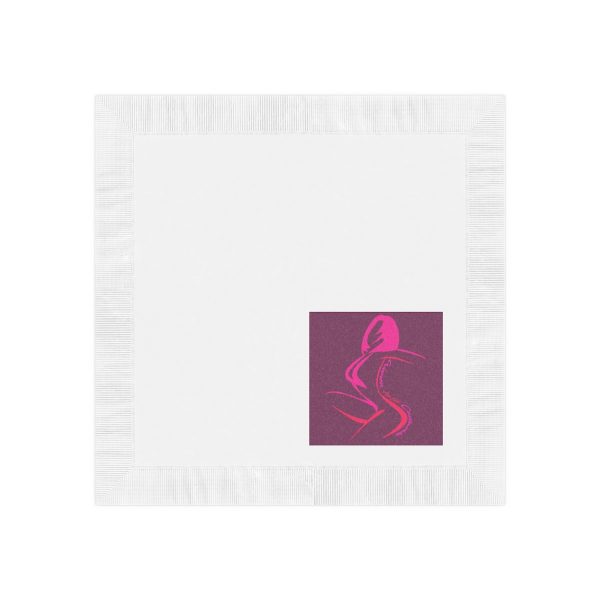 White Coined Napkins- Women Are Not Costumes (Purple BG) - Image 3