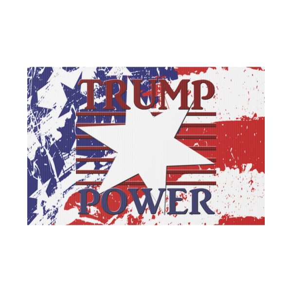 Plastic Yard Sign - TRUMP POWER - Stars and Stripes - Image 13