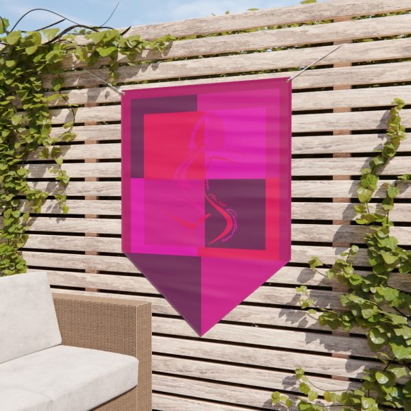 Pennant Banner - Women Are Not Costumes (Multi Pinks and Purple BG) - Image 4