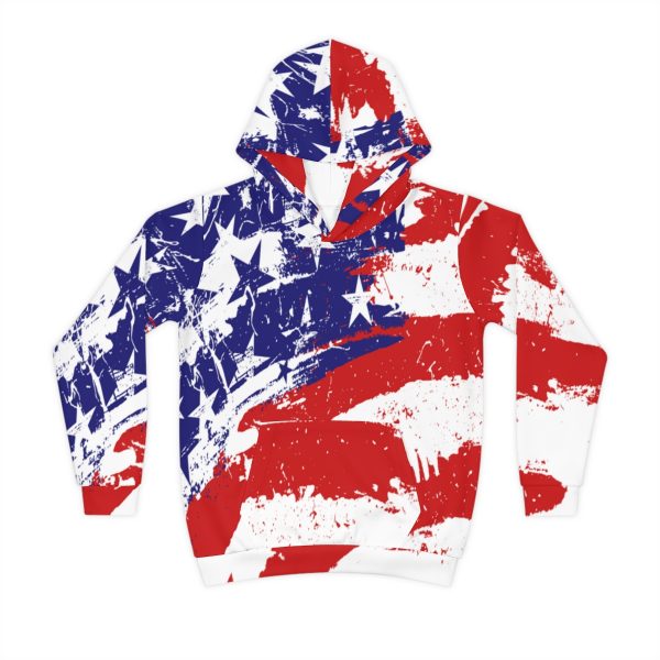 Children's Hoodie (AOP)- Stars and Stripes - Image 2