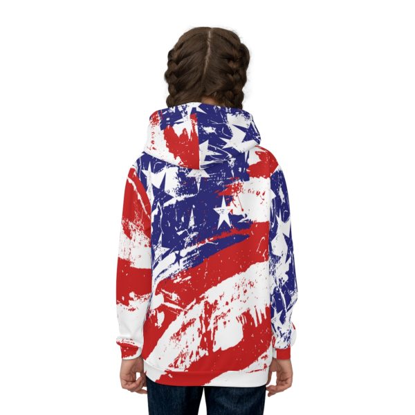 Children's Hoodie (AOP)- Stars and Stripes - Image 4