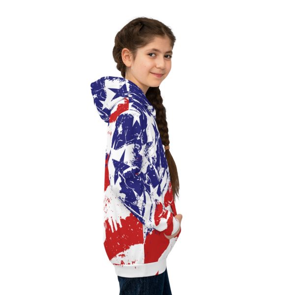 Children's Hoodie (AOP)- Stars and Stripes - Image 5