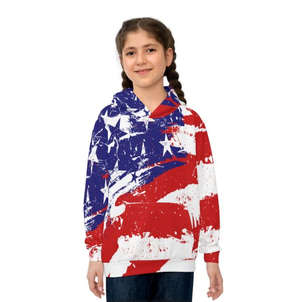 Children's Hoodie (AOP)- Stars and Stripes