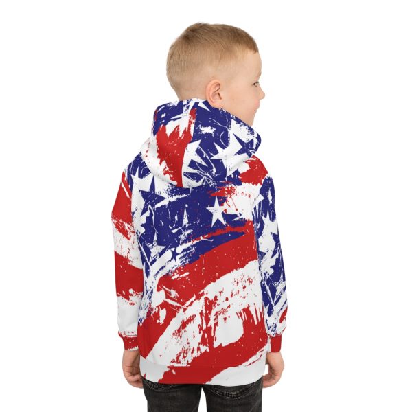 Children's Hoodie (AOP)- Stars and Stripes - Image 8