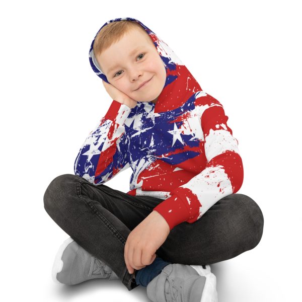 Children's Hoodie (AOP)- Stars and Stripes - Image 10