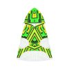 Pet Hoodie- No Man Made Climate Change - Multi Green Geometric BG - Image 10
