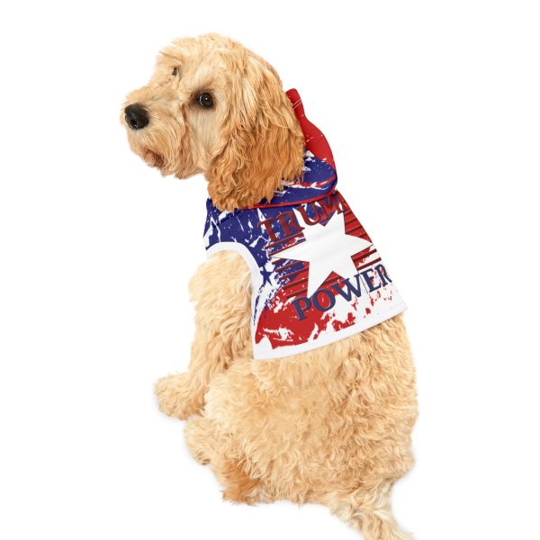 Pet Hoodie - TRUMP POWER - Stars and Stripes