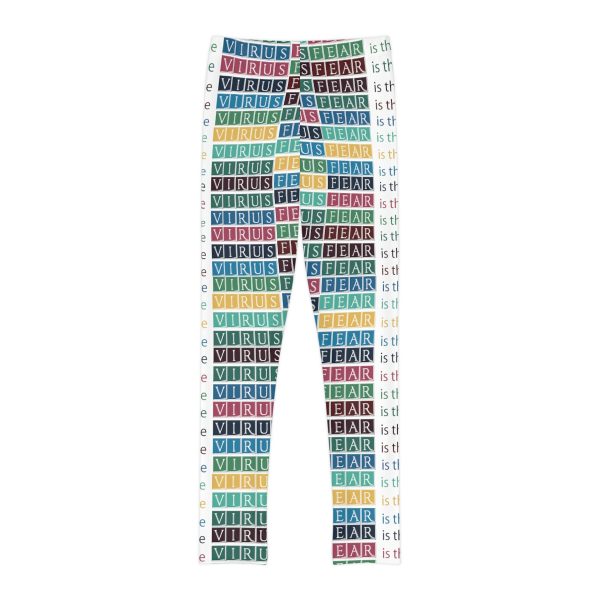 Youth Full-Length Leggings (AOP) - Fear Is The Virus LOGO 3 - Image 24