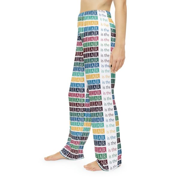 Women's Pajama Pants (AOP) - Fear Is The Virus LOGO 3 - Image 5