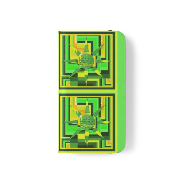 Flip Cases - No Man Made Climate Change - Multi Green Geometric BG - Image 33