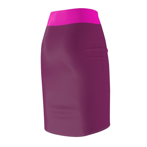 Women's Pencil Skirt (AOP) - Women Are Not Costumes (Purple BG) - Image 5