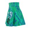 Women's Skater Skirt (AOP) - VOX POPULI Round Logo - Multi Turquoise BG - Image 4