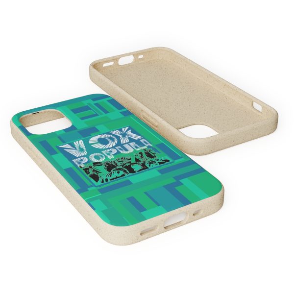 Biodegradable Cases - VOX POPULI Square Logo - Multi Turquoise BG - Image 62