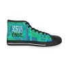 Men's High Top Sneakers  - VOX POPULI Round Logo - Multi Turquoise BG - Image 15