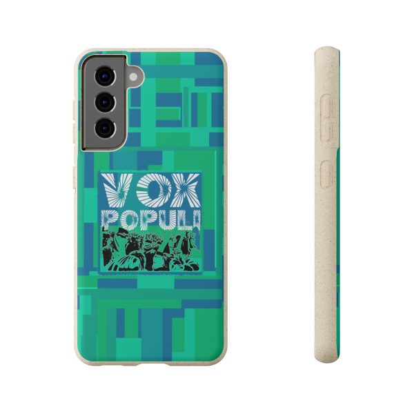 Biodegradable Cases - VOX POPULI Square Logo - Multi Turquoise BG - Image 161