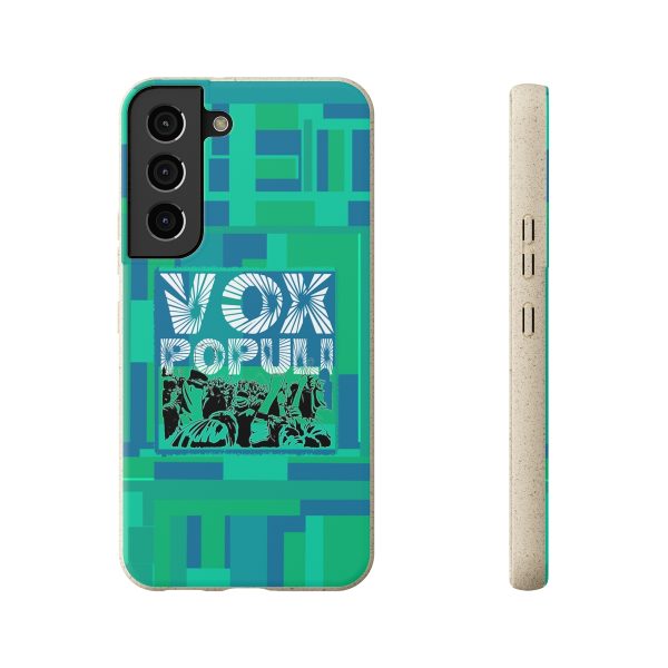 Biodegradable Cases - VOX POPULI Square Logo - Multi Turquoise BG - Image 143