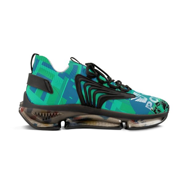 Men's Mesh Sneakers- VOX POPULI - Multi Turquoise BG - Image 5