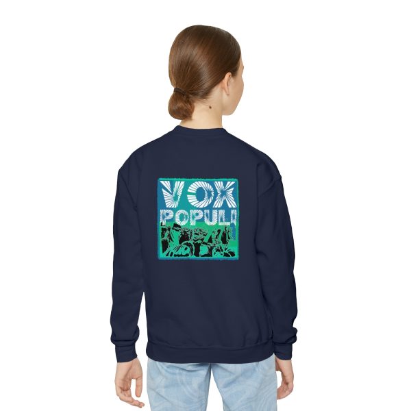 Youth Crewneck Sweatshirt - VOX POPULI (Back Logo)