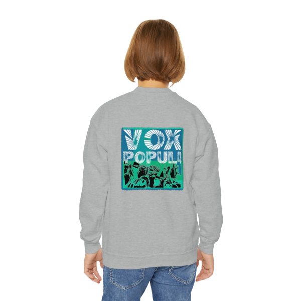 Youth Crewneck Sweatshirt - VOX POPULI (Back Logo) - Image 22