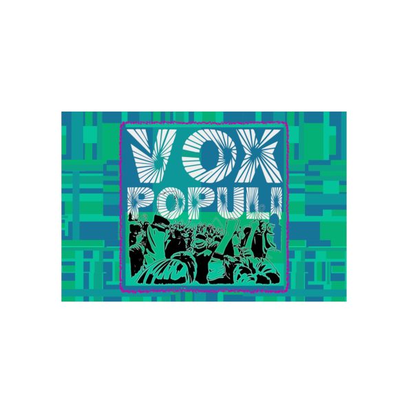 Aluminum Composite Panels - VOX POPULI Square Logo - Multi Turquoise BG - Image 5