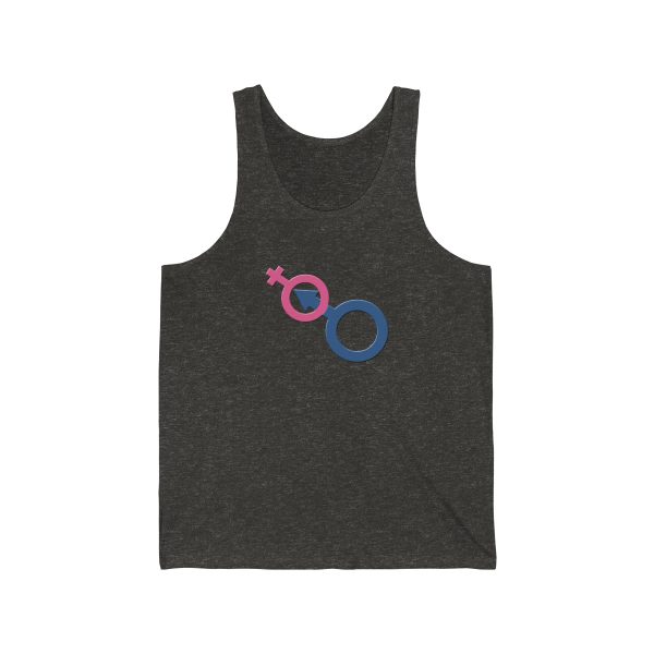 Unisex Jersey Tank - Man In Woman - Image 4