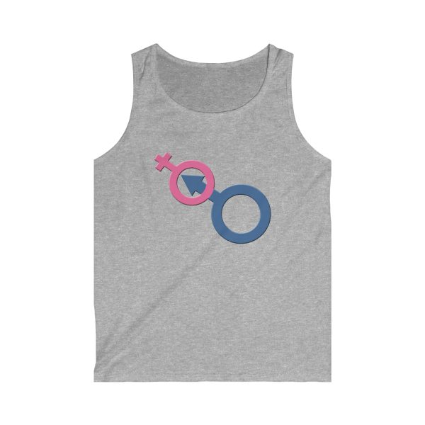 Men's Softstyle Tank Top - Man In Woman - Image 5