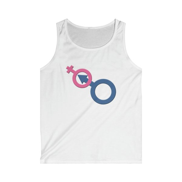 Men's Softstyle Tank Top - Man In Woman - Image 3