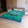 Microfiber Duvet Cover - VOX POPULI Square Logo - Multi Turquoise BG - Image 18