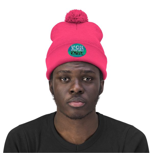 Pom Pom Beanie - VOX POPULI Round Logo