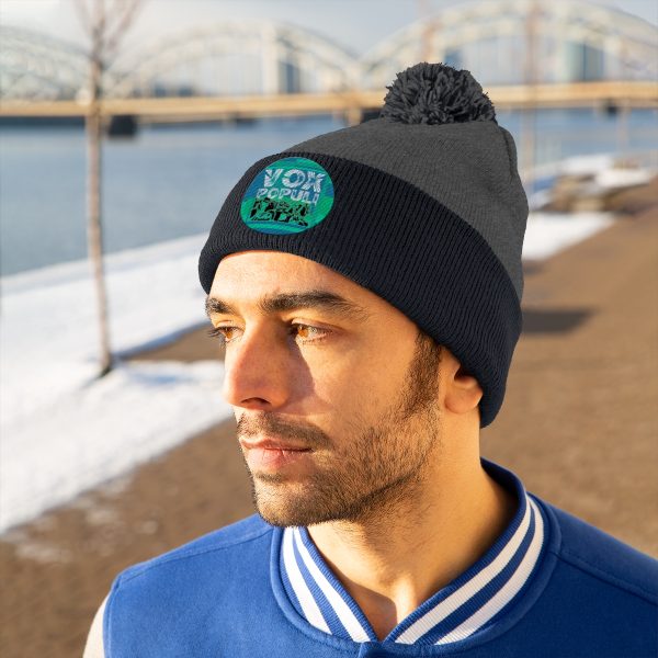 Pom Pom Beanie - VOX POPULI Round Logo - Image 20