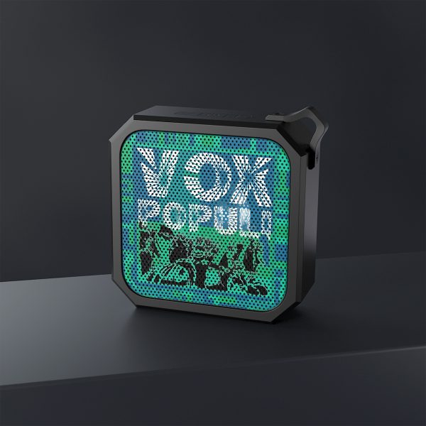 Blackwater Outdoor Bluetooth Speaker - VOX POPULI Square Logo - Multi Turquoise BG - Image 4