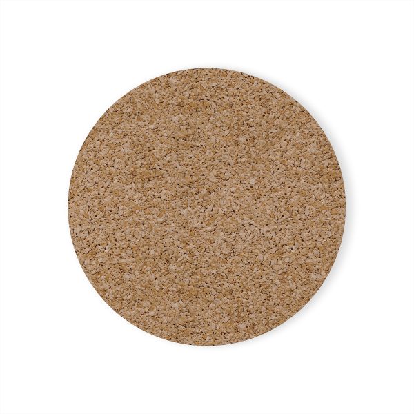 Cork Back Coaster - VOX POPULI Round Logo - Multi Turquoise BG - Image 5