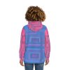 Fashion Hoodie (AOP) - Man In Woman Faded Blue and Pink Geometric BG - Image 39